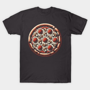 Pepperoni & Mushroom Pizza Pie T-Shirt